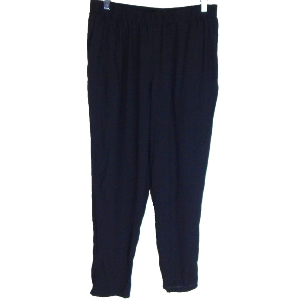 Eileen Fisher‎ System Silk Georgette Crop Pants